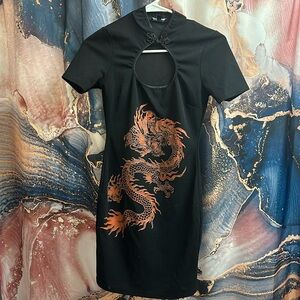 Asian style dragon dress